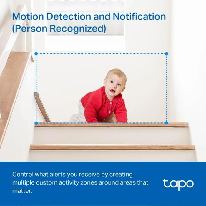 Tapo 2K Pan/Tilt Security Camera for Baby Monitor, Dog Camera w/Motion Detection, 2-Way Audio Siren, Night Vision, Cloud&SD Card Storage, Works w/Alexa & Google Assistant, 2-Pack (Tapo C210P2) by TP-Link - Image 7