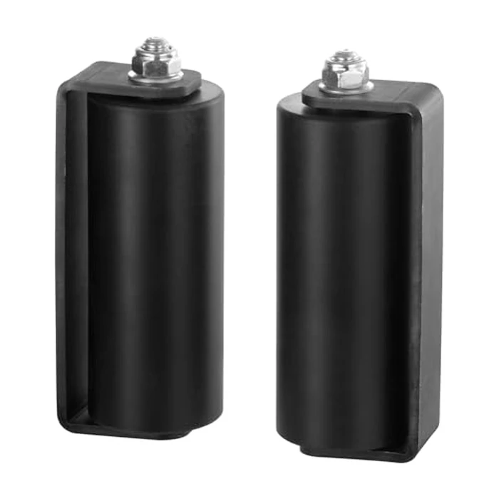 VEVOR Sliding Gate Kit, 6” Rolling Gate Hardware Kit C-Type Bracket, Heavy Duty Sliding Gate Rollers for Connect Tracks Door Frames,Sliding Gate Guide Roller for Sliding Gates and Rolling Door,Black by VEVOR - Used - Like New condition