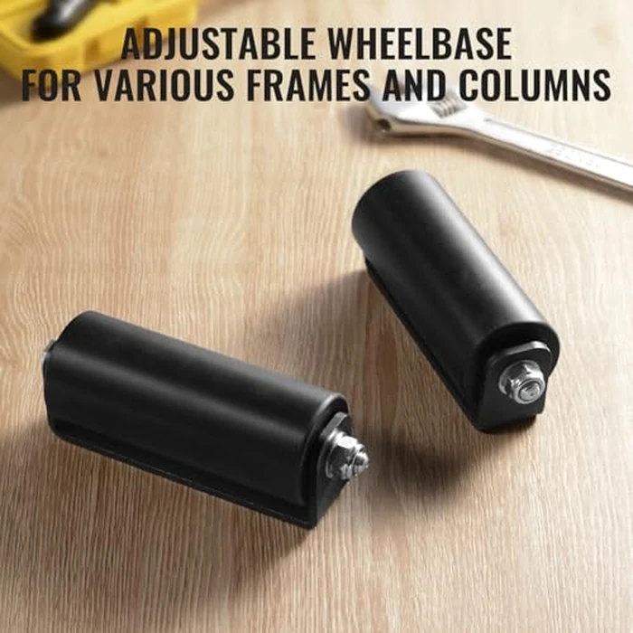 VEVOR Sliding Gate Kit, 6” Rolling Gate Hardware Kit C-Type Bracket, Heavy Duty Sliding Gate Rollers for Connect Tracks Door Frames,Sliding Gate Guide Roller for Sliding Gates and Rolling Door,Black by VEVOR - Image 4