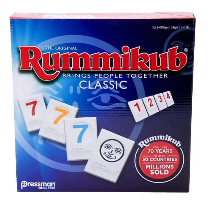Pressman Rummikub - The Original Rummy Tile Game | Exciting Family Game of Strategy and Luck | Promotes STEM Skills | For Kids, Teens, Adults | 2-4 Players, Ages 8+ by Pressman - Used - Good condition