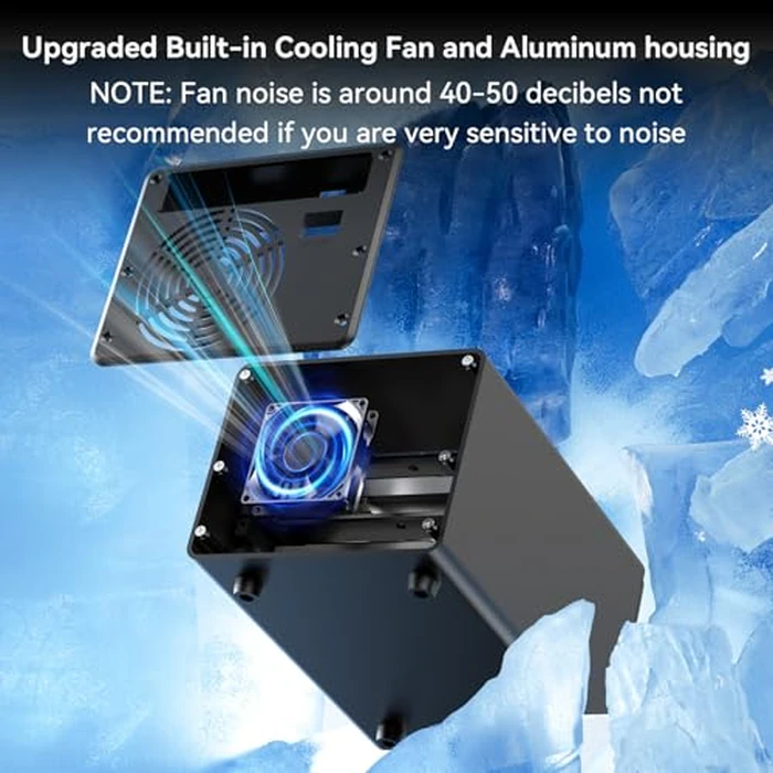 CENMATE 3*3 M / B+M Key M.2 NVMe Enclosure with Cooling Fan and USB A/C 3.2 Gen 2 (10Gbps), Hard Drive Enclosure Support 72TB(3*3*8TB 2230/2242/2260/2280/22110 SSDs) by cenmate - Image 6