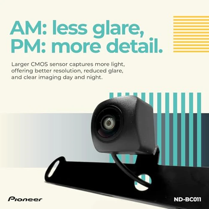 Pioneer ND-BC011 Rear View Backup Camera - NTSC Universal Camera with Selectable Front View, 155 degrees Wide Angle, Night Vision, High Res, License Plate Mount - Compatible with Pioneer in-Dash Receivers by PIONEER - Image 4