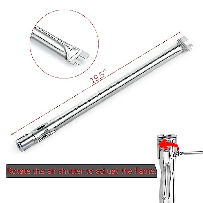 Genesis E-330 Grill 4 Burner 62752 7620 7621 Flavorizer Bars 65505 Heat Deflectors Replacement Parts for Weber Genesis Grill Parts 300 Series with Front Control E-310 E-320 S310 S320 S-330 EP310 EP320 by Charbrofire - Image 5