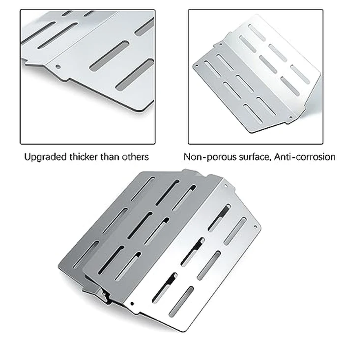 Genesis E-330 Grill 4 Burner 62752 7620 7621 Flavorizer Bars 65505 Heat Deflectors Replacement Parts for Weber Genesis Grill Parts 300 Series with Front Control E-310 E-320 S310 S320 S-330 EP310 EP320 by Charbrofire - Image 7