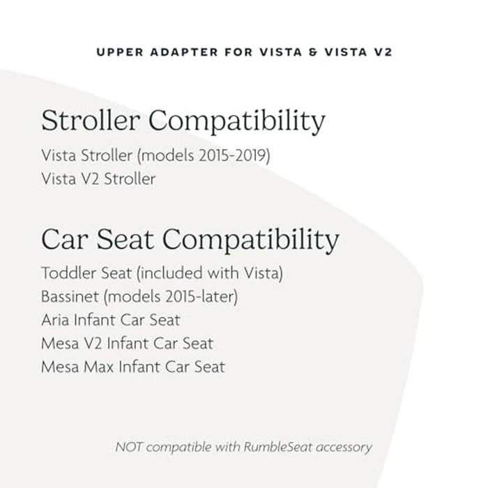 UPPAbaby Upper Adapter for Vista, Vista V2, and Vista V3 Strollers/ Compatible with Bassinet, Toddler Seat, Aria, Mesa V2, or Mesa Max Infant Car Seats / Quick + Secure Attachment / 1 Set by UPPAbaby - Image 7