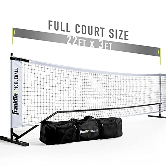 Franklin Sports Pickleball Net - Portable Outdoor Pickleball Net System - Official Regulation Size 22' Feet with Travel Bag - Portable Set for Official Size Courts by Franklin Sports - Used - Like New condition - US$93.30