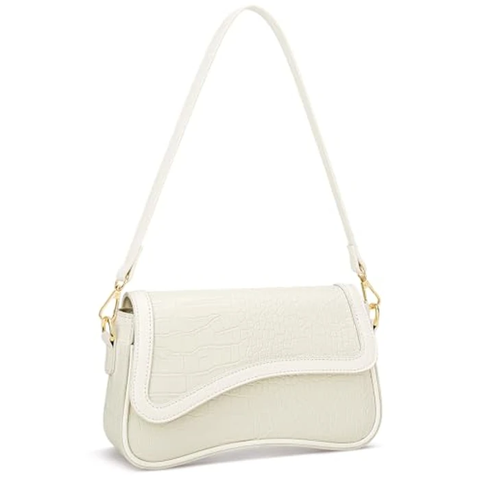 KKXIU Shoulder Bag for Women Small Clutch Purses Cute Hobo Handbag Trendy Underarm Bag-S,Beige by KKXIU - Image 7