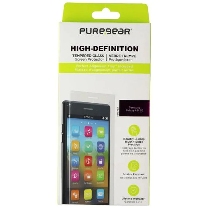 PureGear HD Tempered Glass Screen for Galaxy A14 (5G) - Clear by PureGear - Refurbished - Brand New condition - US$8.28