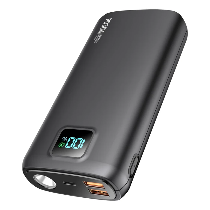Portable-Charger-Power-Bank - 40000mAh Power Bank PD 30W and QC 4.0 Quick Charging Built-in Bright Flashlight LED Display 2 USB 1Type-C Output for Most Electronic Devices on The Market (Matte Black) by LOVELEDI - Image 1