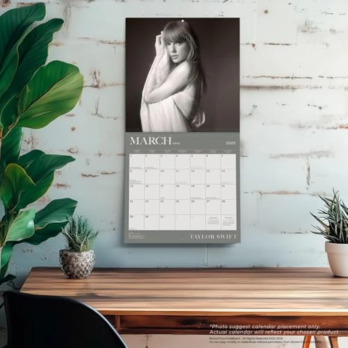 Taylor Swift OFFICIAL | 2026 12 x 24 Inch (Hanging) Monthly Square Wall Calendar | English/French Bilingual | BrownTrout | Music Pop Singer Songwriter Celebrity by BrownTrout Publishers Ltd. - Image 2