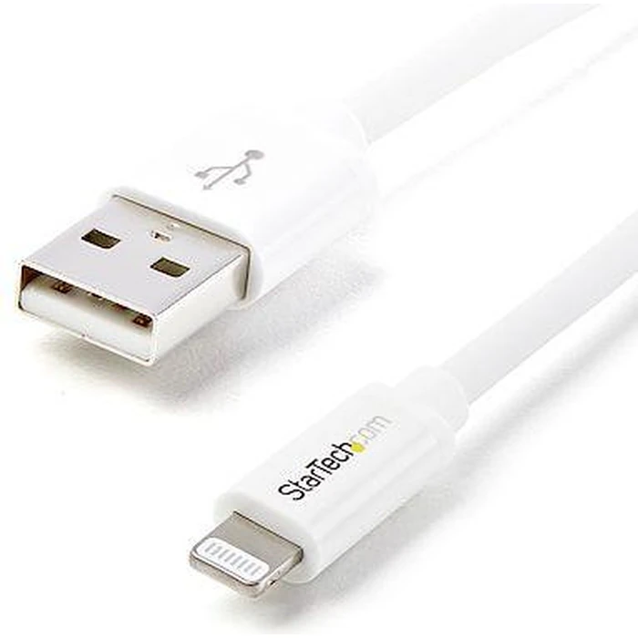 StarTech.com USBLT2MW Apple 8-pin Lightning Connector to USB Cable - White by StarTech.com - Image 1