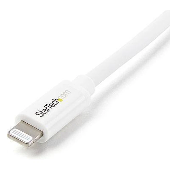 StarTech.com USBLT2MW Apple 8-pin Lightning Connector to USB Cable - White by StarTech.com - Image 2