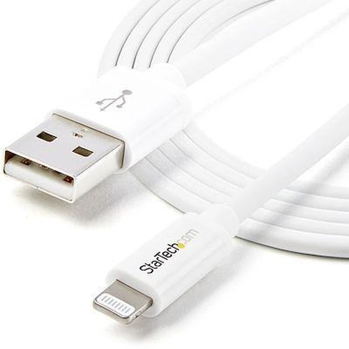 StarTech.com USBLT2MW Apple 8-pin Lightning Connector to USB Cable - White by StarTech.com - Image 4