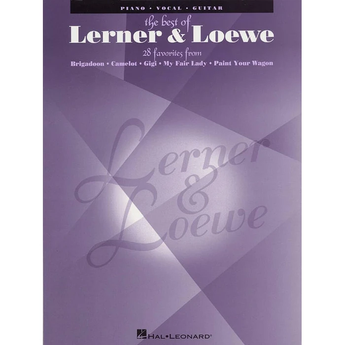 Lerner and Loewe Broadway Songbook for Piano Vocal Guitar | 28 Musical Theatre Favorites from My Fair Lady Camelot Gigi Brigadoon and Paint Your Wagon | PVG Sheet Music with Lyrics and Chords by Hal Leonard - Used - Like New condition