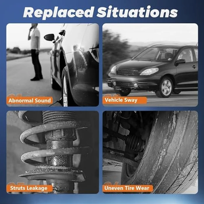 KUIPERAUTO Rear Shock Absorbers Pair Struts Coil Spring Assembly Compatible for 1999-2006 Chevy GMC Silverado Sierra 1500, w/o Electronic Suspension, RWD Replacement 37150 by KUIPERAUTO - Image 7