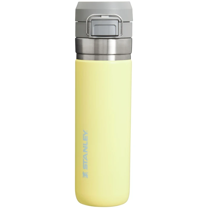 Stanley Quick Flip GO Water Bottle 24 oz | Push Button Lid | Leakproof and Packable for Travel and Sports | Insulated Stainless Steel | BPA-Free | Pomelo by Stanley - Image 1