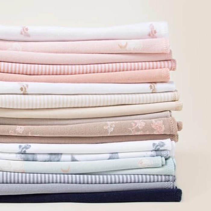 Burts Bees Baby Infant Burp Cloths, 100% Organic Cotton Extra Absorbent Soft Fabric Drool Cloths, 5-Pack Newborn Must-Have Essential Large Burping Cloths, One Size 17 x 11.75 Inches by Burt's Bees Baby - Image 4