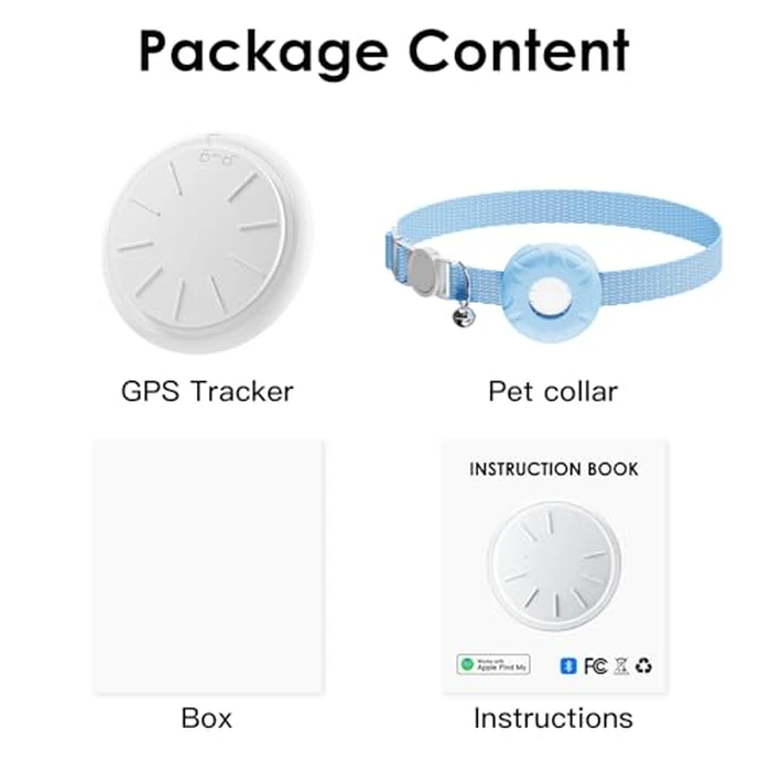 Cat Tracker with Breakaway Cat Collar, GPS Tracker Compatible with Apple Find My (iOS Only), No Monthly Fee, Waterproof, Real-Time Location, 365-Day Battery Life, Territory&Location History, Blue by HONGTOP H - Image 9