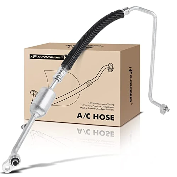 A-Premium A/C Discharge Line Hose Assembly Compatible with Cadillac, Chevrolet, GMC Models - Silverado 1500, Tahoe, Sierra, Yukon XL 1500/2500, Escalade ESV EXT, Compressor to Condenser by A-Premium - Used - Acceptable condition - US$8.10