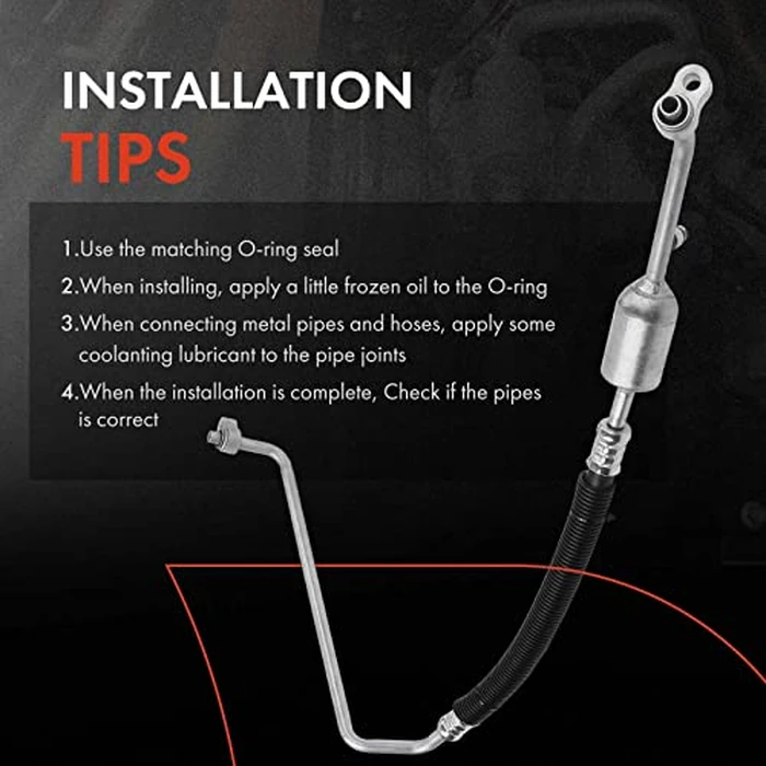 A-Premium A/C Discharge Line Hose Assembly Compatible with Cadillac, Chevrolet, GMC Models - Silverado 1500, Tahoe, Sierra, Yukon XL 1500/2500, Escalade ESV EXT, Compressor to Condenser by A-Premium - Image 7