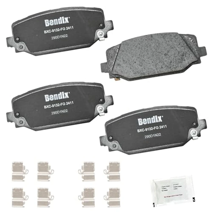 Bendix Priority1 CFC2411 Ceramic Rear Brake Pads for Jeep Grand Cherokee 2024-2023, Grand Cherokee L 2024-2021 by Bendix - Used - Like New condition