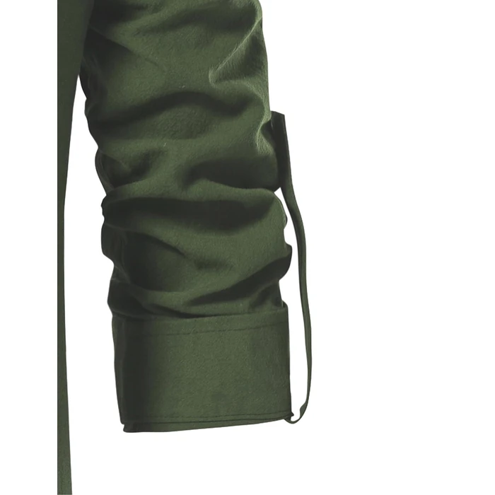 JEMITOP Men's Vintage Renaissance Costume Long Sleeve Lace Up Shirts for Pirate Viking Medieval Vampire Halloween Cosplay Clothing Army Green S by JEMITOP - Image 6