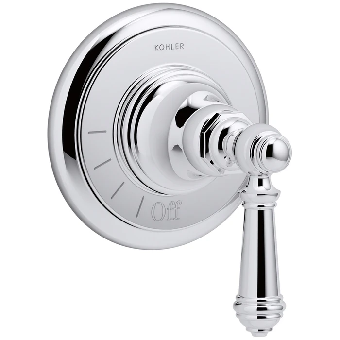 KOHLER K-T72771-4-CP Artifacts Volume Valve Trim with Lever Handle, Polished Chrome by Kohler - Image 3