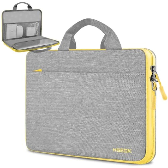Hseok Laptop Sleeve 13-14 Inch Case Briefcase Compatible with MacBook Neo Pro 14 M5/M4/M3/M2/M1, All Models 13.3 Mac Air/Pro, XPS 13 14, Most Popular 13"-14" Notebooks,L01G01 by Hseok - Used - Very Good condition - US$12.56