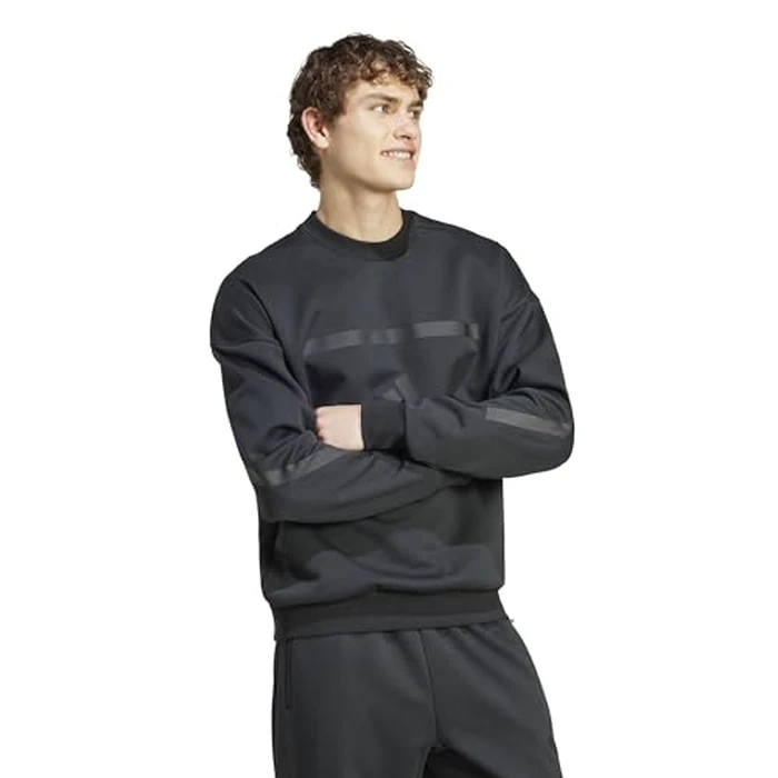 adidas Men's Z.N.E. Sweatshirt, Black, Large by adidas - Image 2