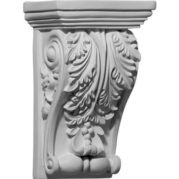 Ekena Millwork COR05X03X08ED 5 1/4-Inch W x 3 1/4-Inch D x 8 3/8-Inch H Edinburgh Corbel , White by Ekena Millwork - Used - Acceptable condition - US$10.49