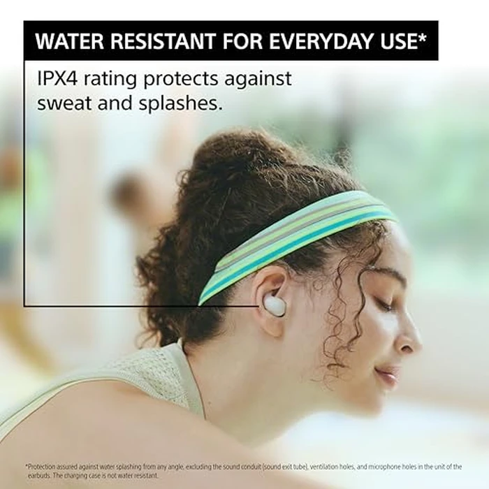 Sony LinkBuds Fit Truly Wireless Noise Cancelling Earbud Headphones, Small & Light with Newly Developed Air Fitting Supporters, White by Sony - Image 4