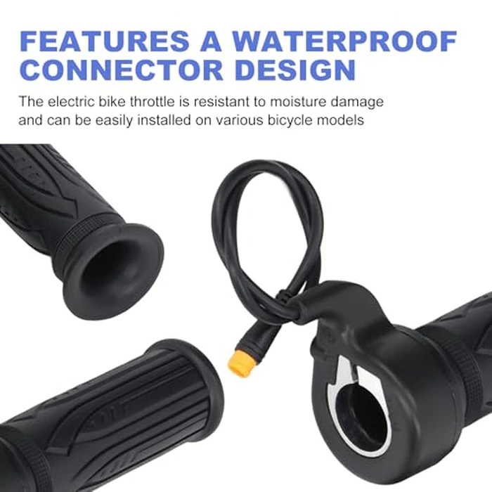Topyond 20X Full Twist Throttle, Stable E-Bike Throttle, Electric Bike Throttle, Full Twist Throttle Ebike for Scooters and Electric Bicycles with Waterproof Connector by Topyond - Image 4