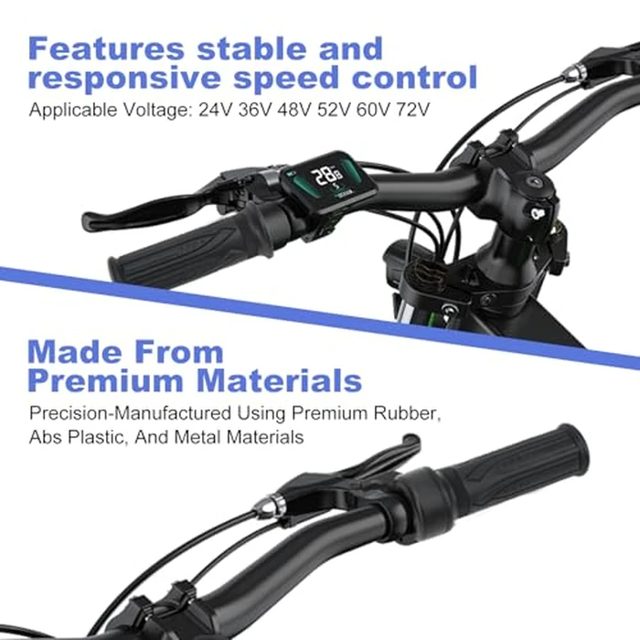 Topyond 20X Full Twist Throttle, Stable E-Bike Throttle, Electric Bike Throttle, Full Twist Throttle Ebike for Scooters and Electric Bicycles with Waterproof Connector by Topyond - Image 5