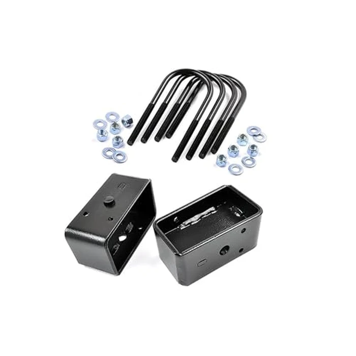 Rough Country 3 Inch Block & U-Bolt Kit for Ford Ranger (1983-1997) - Heavy-Duty Steel Blocks, Enhanced Towing Capacity, Easy to Install by Rough Country - Used - Acceptable condition