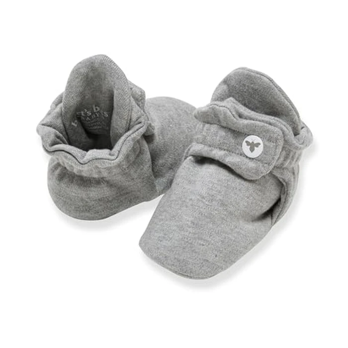 Burt's Bees Baby Girls Booties Organic Cotton Newborn Essentials Shoes, Gender Neutral Color for Ages 0 to 9 Months Old by Burt's Bees Baby - Used - Acceptable condition - US$11.31