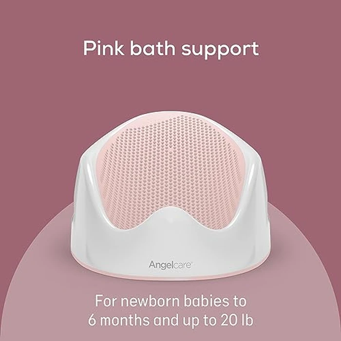 Angelcare Baby Bath Support (Pink) | Ideal for Babies Less than 6 Months Old by Angelcare - Image 2