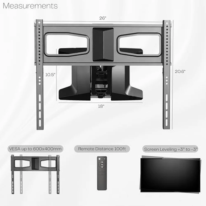VIVO Electric TV Wall Mount by VIVO - Image 3