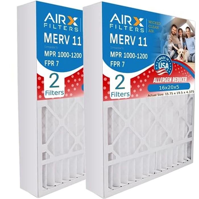 AIRX FILTERS WICKED CLEAN AIR. 16x20x5 Air Filter MERV 11 Compatible with ReservePro 4350 Furnace Filter 2 Pack by AIRx Filters - Used - Like New condition - US$50.23