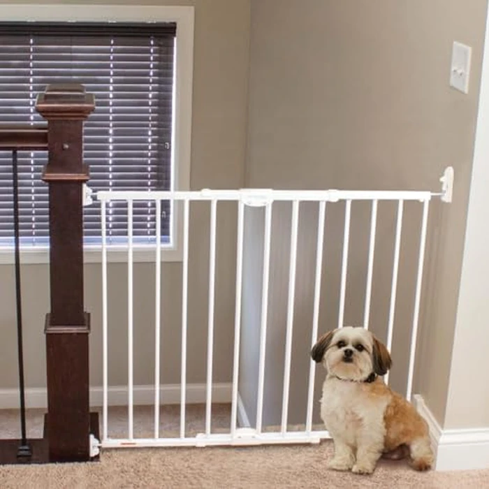 MyPet ClearPath Wide Staircase & Hallway Pet Gate with Hardware Mount. 31" Tall, 28.7"-47.9" Wide. by MYPET - Used - Like New condition