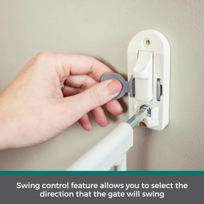 MyPet ClearPath Wide Staircase & Hallway Pet Gate with Hardware Mount. 31" Tall, 28.7"-47.9" Wide. by MYPET - Image 7