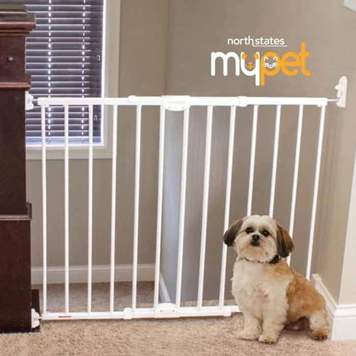 MyPet ClearPath Wide Staircase & Hallway Pet Gate with Hardware Mount. 31" Tall, 28.7"-47.9" Wide. by MYPET - Image 8