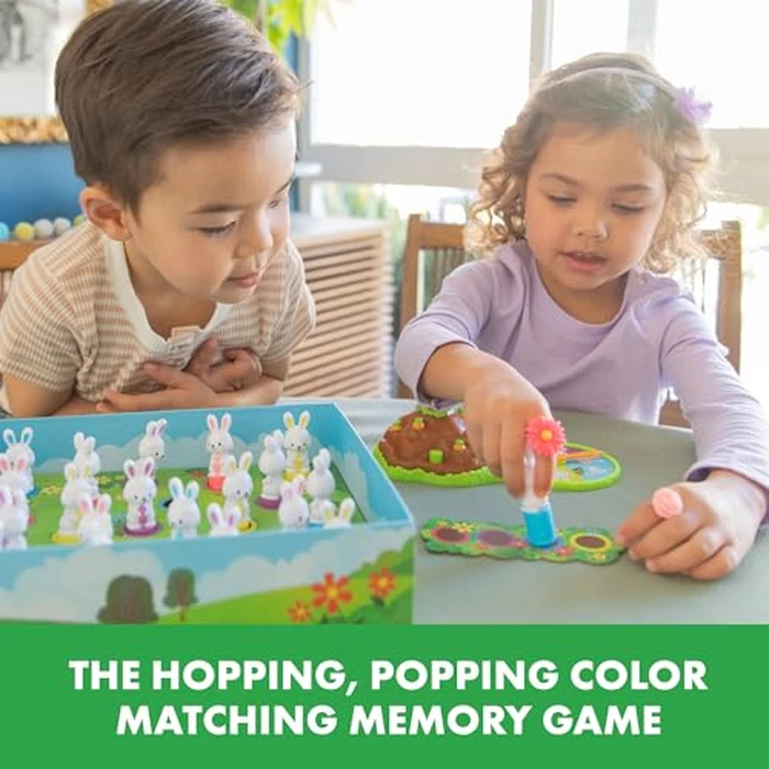 Educational Insights Pop Pop Bunny Hop - Matching Games for Toddlers 3-5, Turn-Taking Kids Games, Preschool Board Game for Kids, Skill-Building Preschool Toys, Kindergarten Color Matching Game by Educational Insights - Image 2