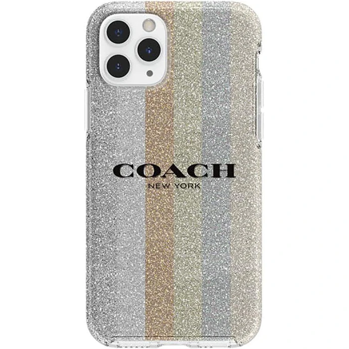Coach Protective Case for iPhone 11 Pro - Neutral Silver Glitter by Coach - Image 1