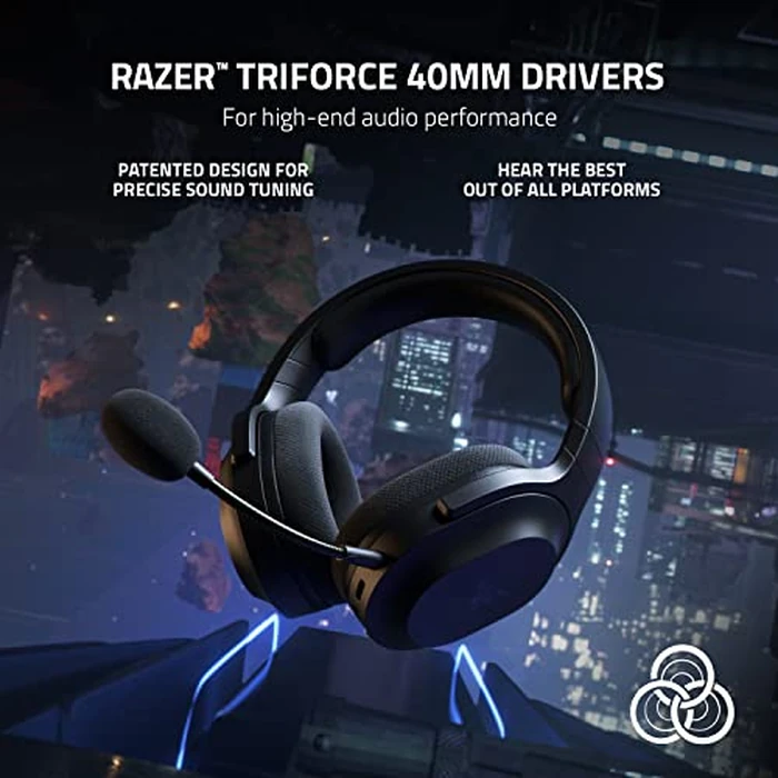 Razer Barracuda X Wireless Gaming & Mobile Headset (PC, PlayStation, Switch, Android, iOS): 2022 Model - 2.4GHz Wireless + Bluetooth - Lightweight 250g - 40mm Drivers - 50 Hr Battery - Black by Razer - Image 4