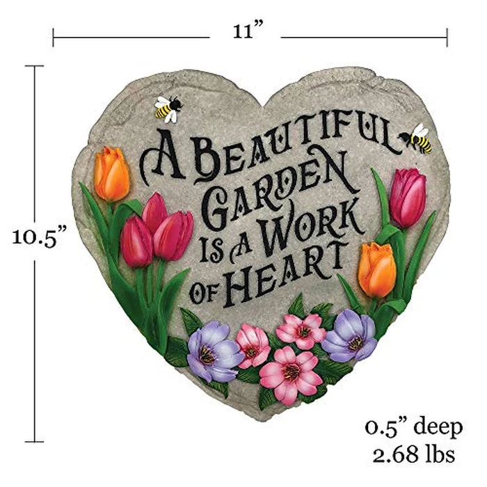 Spoontiques 13242 Beautiful Garden Stepping Stone, Multicolored by Spoontiques - Image 4