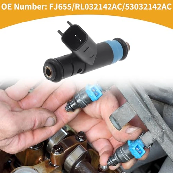 Partuto 1 Pcs No.FJ655/RL032142AC/53032142AC Fuel Injector for Dodge for Ram 1500 Lafor Ramie Crew Cab Pickup 4-D 5.7L 2003 Car Engine Flow Match Fuel Nozzle by Partuto - Image 2