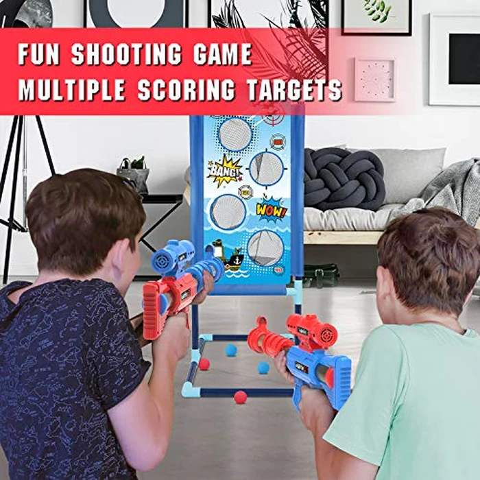 YEEBAY Shooting Game Toy for Age 6, 7, 8,9,10+ Years Old Kids, Boys - 2pk Air Guns & Shooting Target & 24 Foam Balls - Ideal Gift - Compatible with Toy Guns by YEEBAY - Image 6