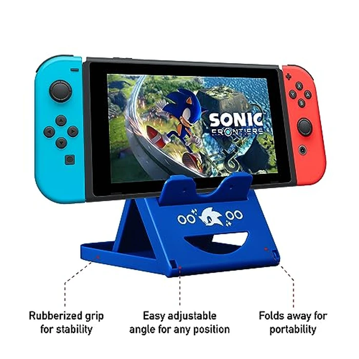 Sonic the Hedgehog Switch Case - Gaming On-the-Go Car Kit, Controller Grips, Hands-Free Stand, Games & Accessories Storage by Sakar - Image 5