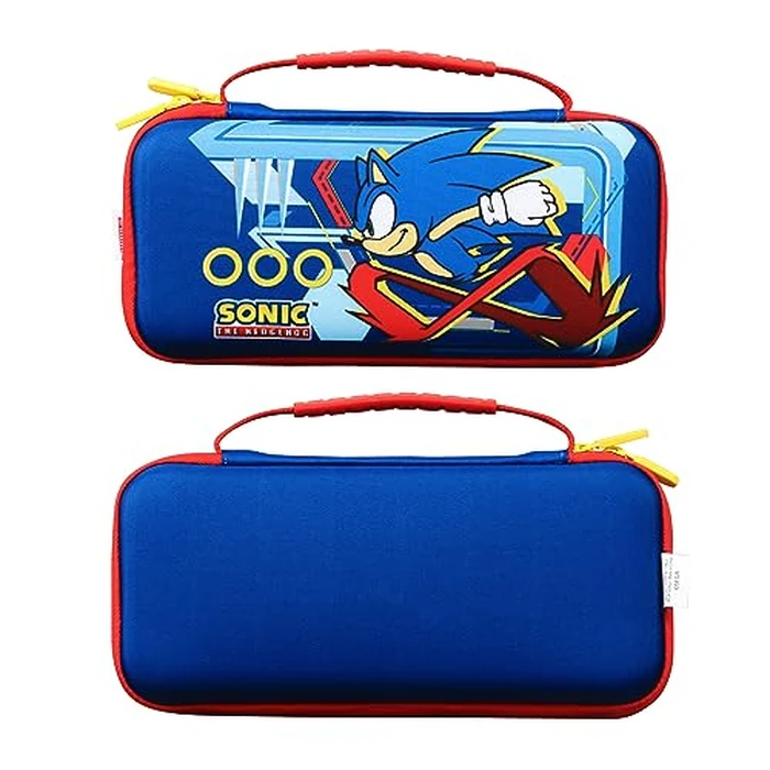 Sonic the Hedgehog Switch Case - Gaming On-the-Go Car Kit, Controller Grips, Hands-Free Stand, Games & Accessories Storage by Sakar - Image 6