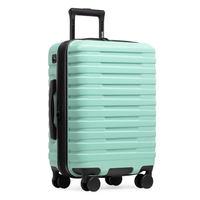 U.S. Traveler Hardside 8-Wheeled Spinner Luggage with Aluminum Handle System, Mint by U.S. Traveler - Used - Acceptable condition